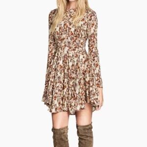 H&M Fall Print Mini Dress